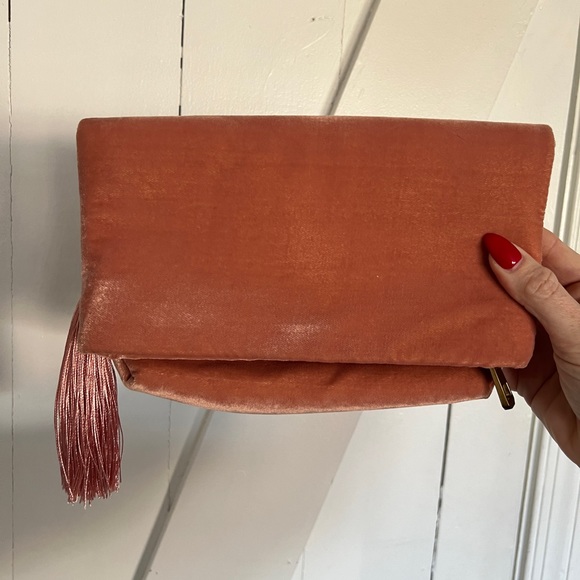 J.Crew Velvet foldover Clutch - Picture 4 of 10